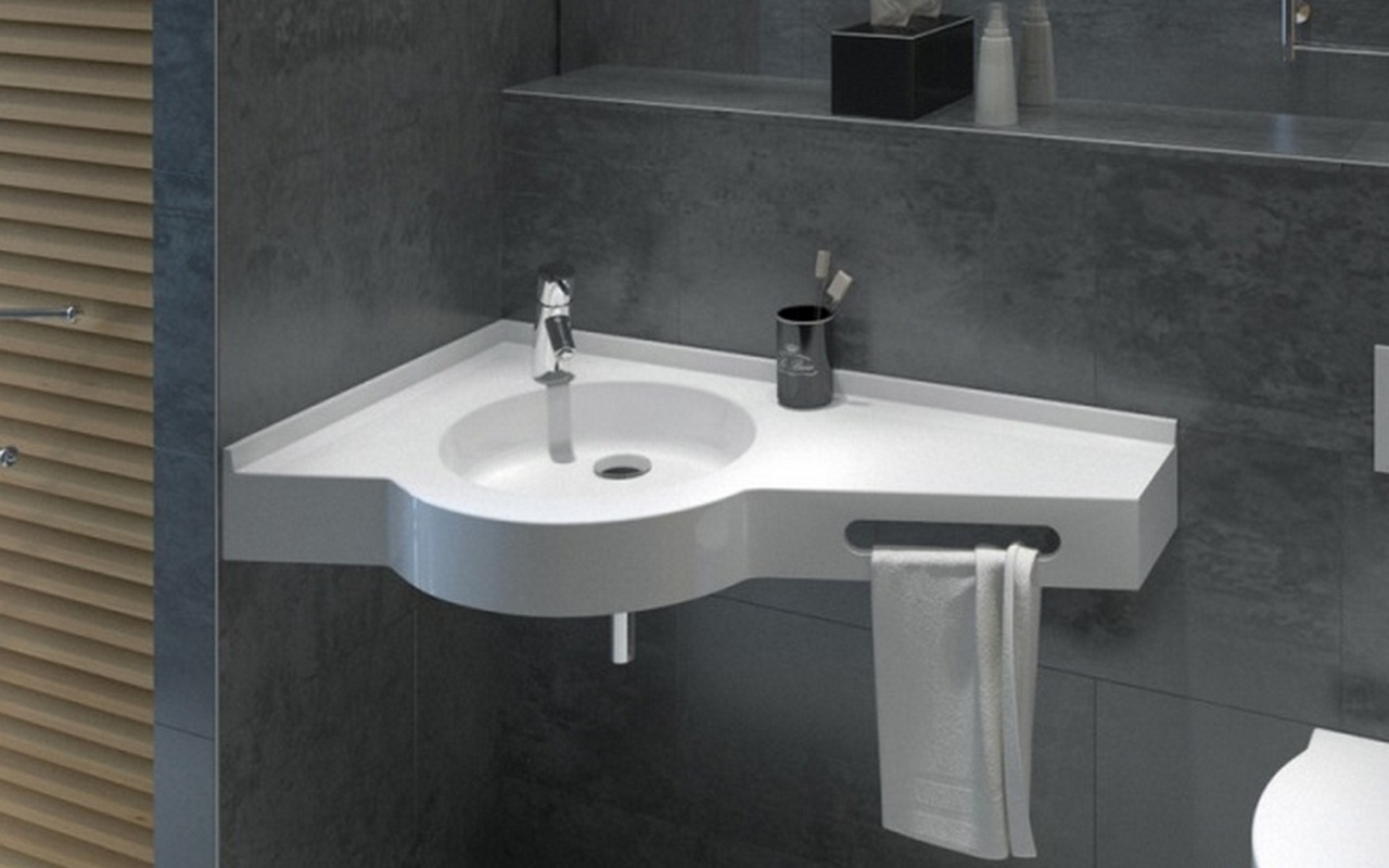 bathroom sinks and taps corner